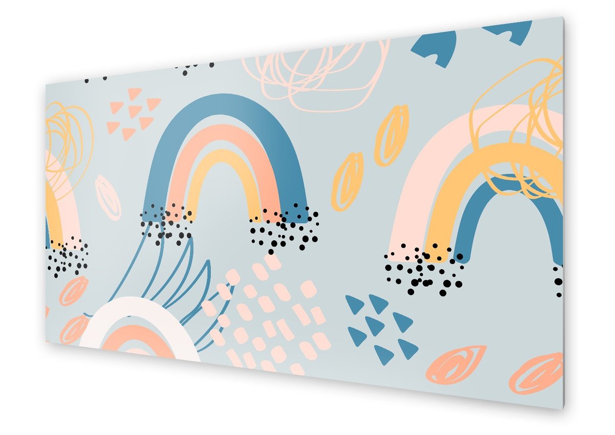 Panel kuchenny HOMEPRINT Magiczna tęcza 120x60 cm