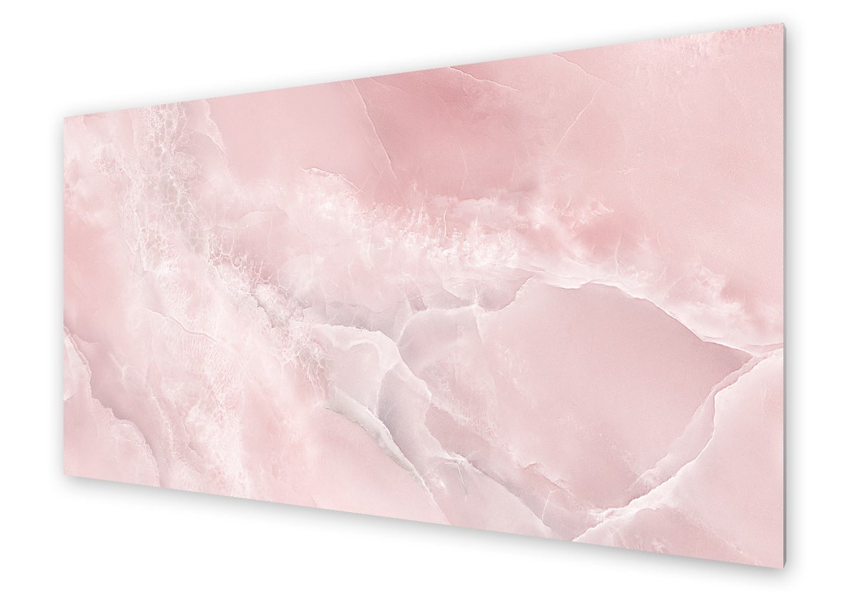 Panel kuchenny HOMEPRINT Różowa tekstura marmuru 120x60 cm