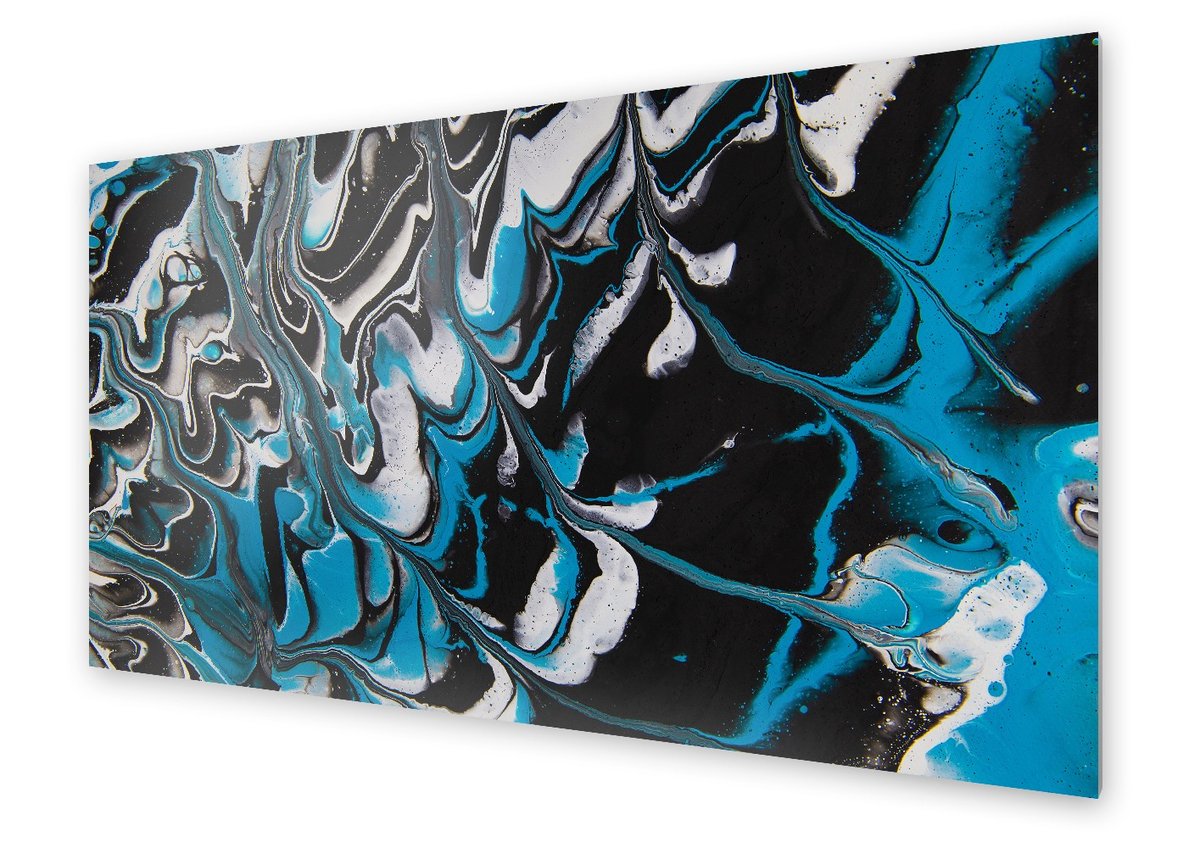 Panel kuchenny HOMEPRINT Abstrakcyjny efekt farby 140x70 cm
