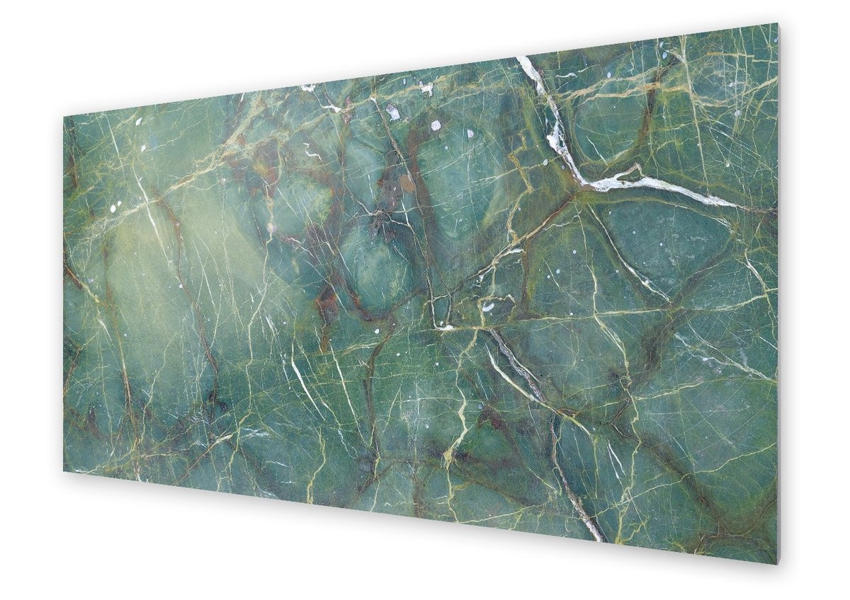 Panel kuchenny HOMEPRINT Nowoczesny zielony marmur 120x60 cm
