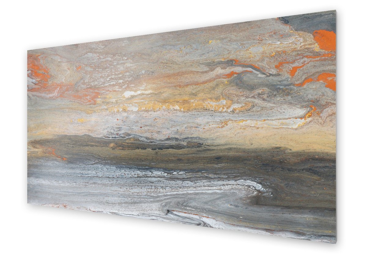 Panel kuchenny HOMEPRINT Marmurowy pejzaż 125x50 cm