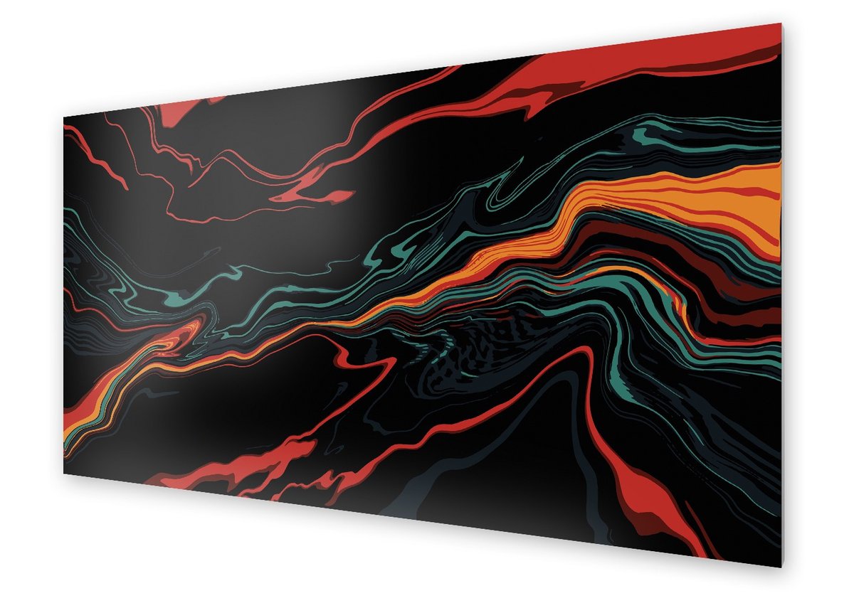 Panel kuchenny HOMEPRINT Kolorowe smugi 140x70 cm
