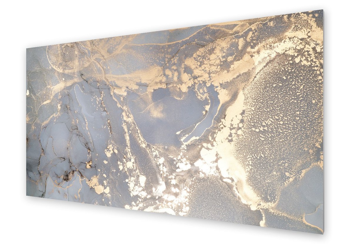 Panel kuchenny HOMEPRINT Piękny złoto biały marmur 120x60 cm