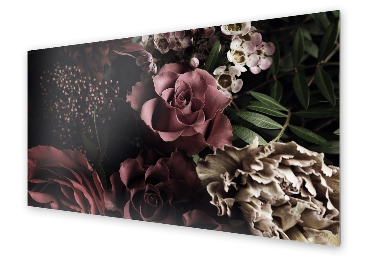 Panel kuchenny HOMEPRINT Bukiet w stylu vintage 120x60 cm