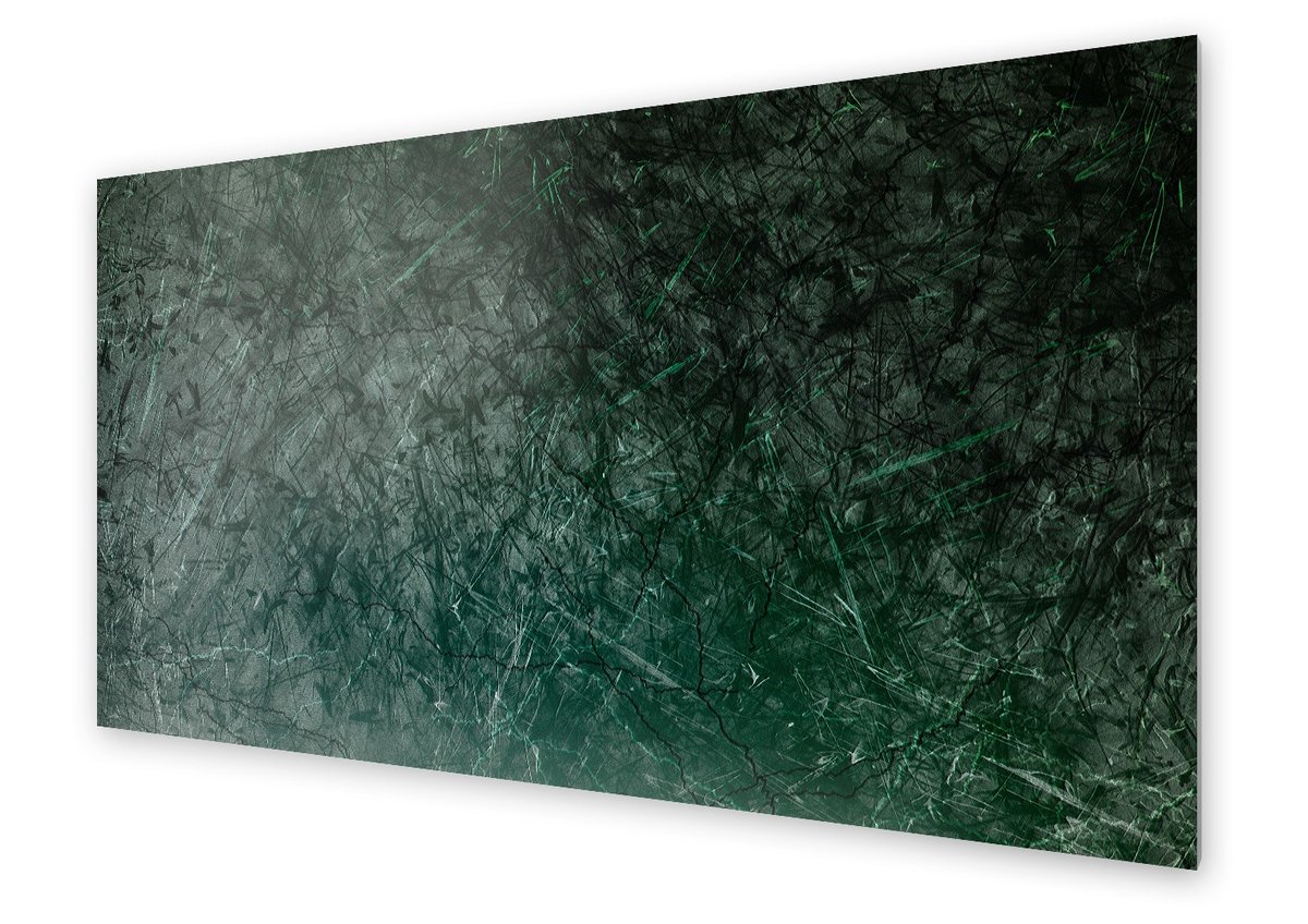Panel kuchenny HOMEPRINT Abstrakcyjny zielony wzór 100x50 cm