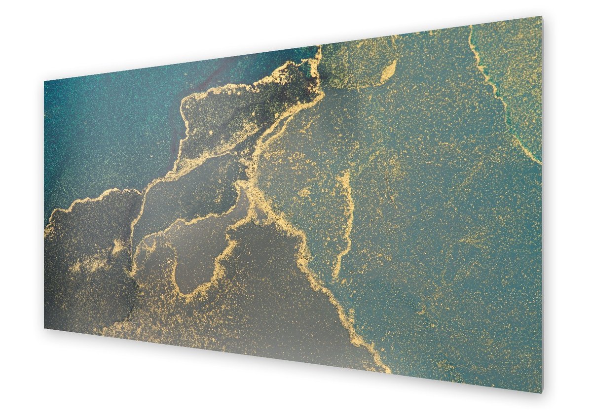 Panel kuchenny HOMEPRINT Unikatowy zielony marmur 120x60 cm