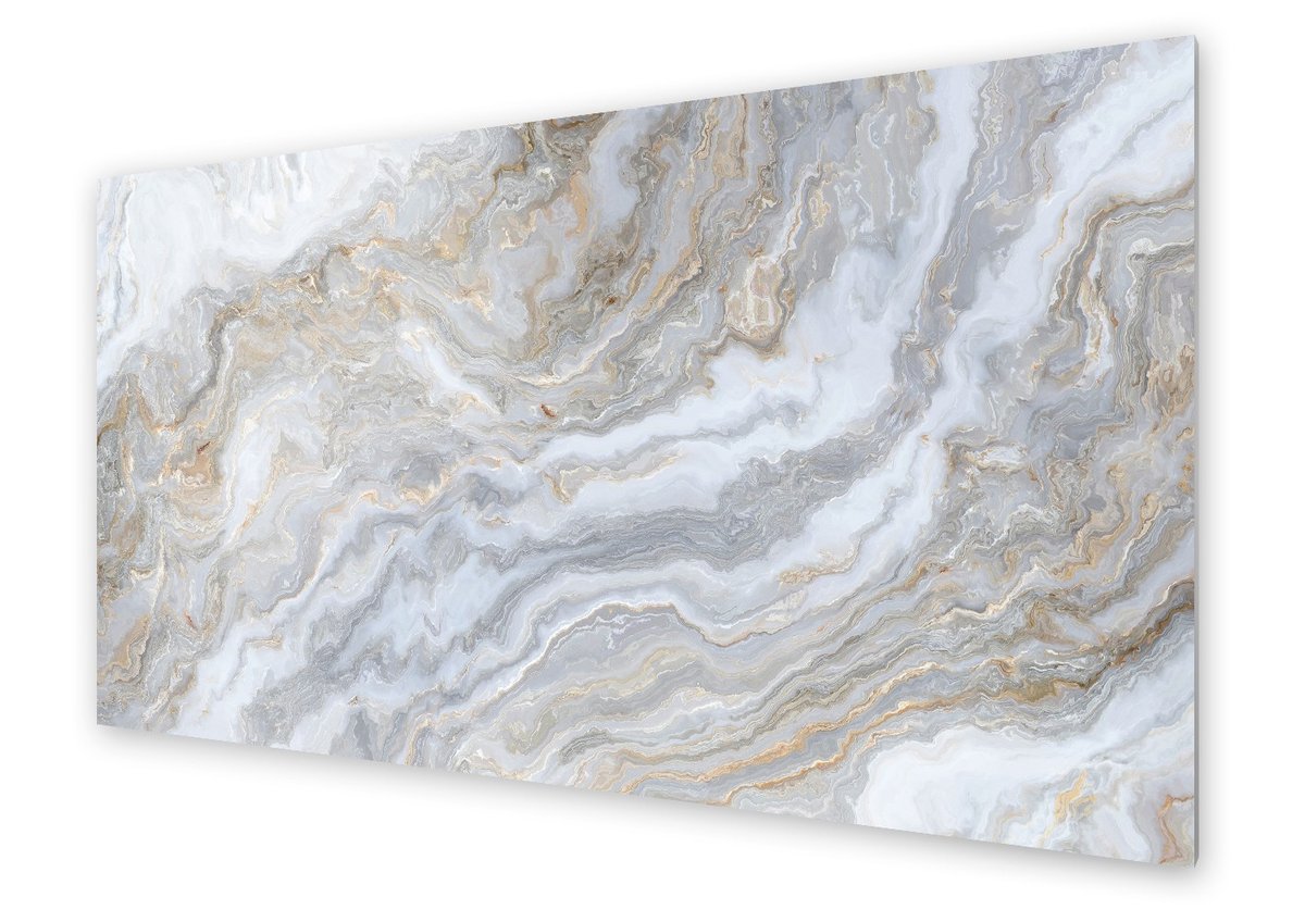 Panel kuchenny HOMEPRINT Tło z białego marmuru 100x50 cm