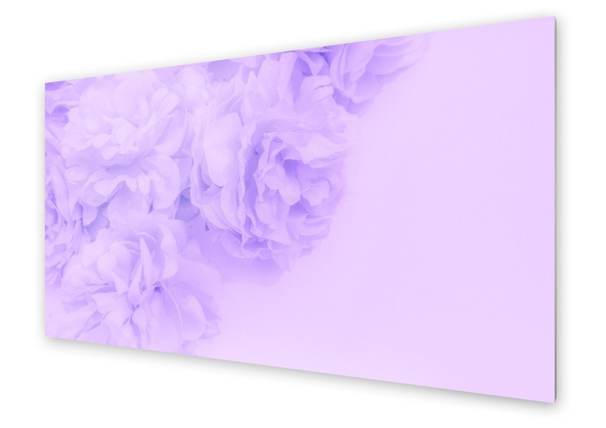 Panel kuchenny HOMEPRINT Fioletowe kwity róży 100x50 cm