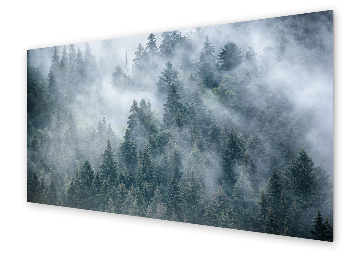 Panel kuchenny HOMEPRINT Mglisty górski krajobraz 120x60 cm