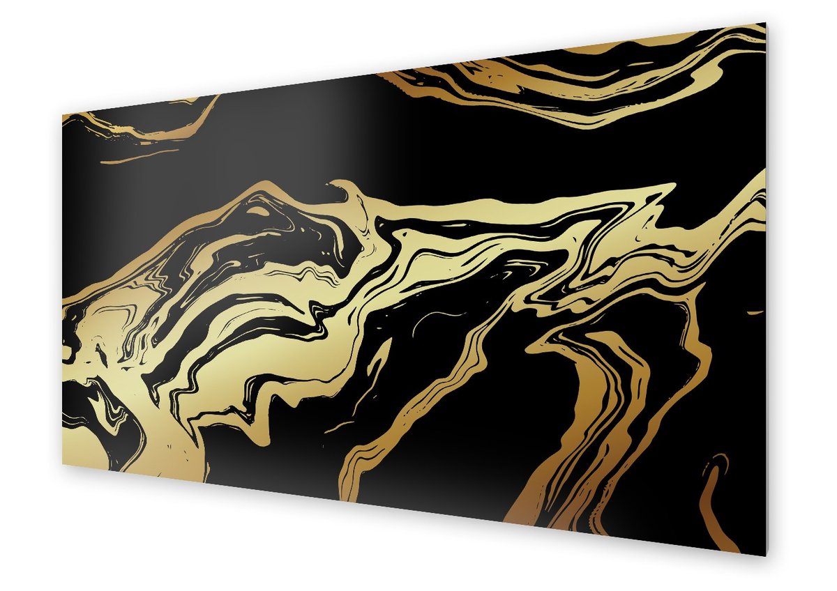 Panel kuchenny HOMEPRINT Magia czarnego marmuru 125x50 cm