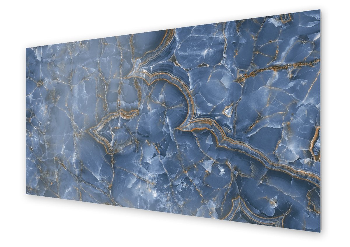 Panel kuchenny HOMEPRINT Niebieski onyx 125x50 cm