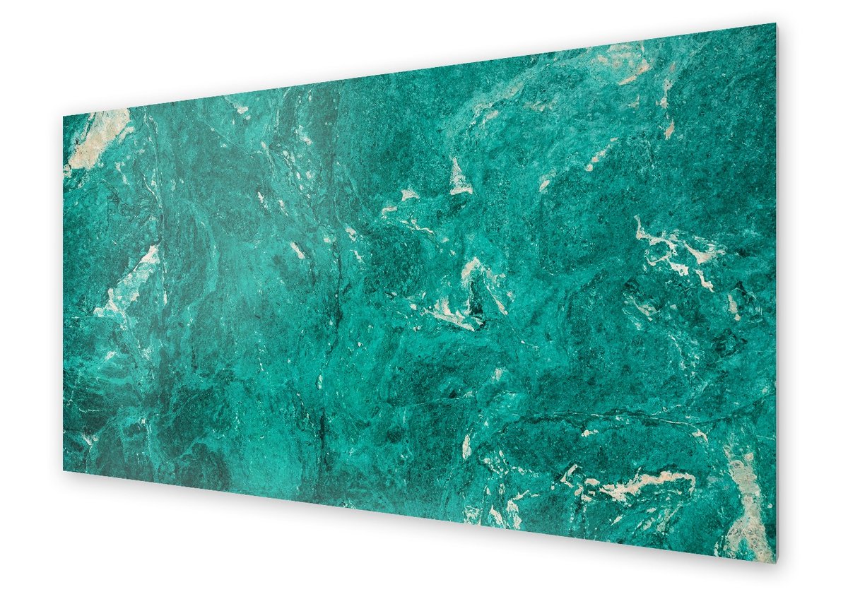 Panel kuchenny HOMEPRINT Zielony jadeitowy marmur 120x60 cm