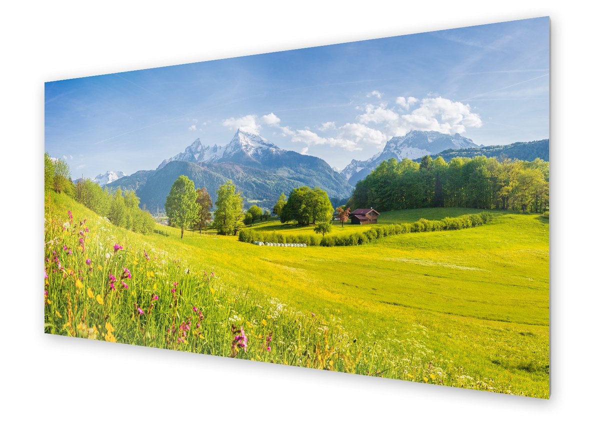 Panel kuchenny HOMEPRINT Bajkowy widok na Alpy 125x50 cm