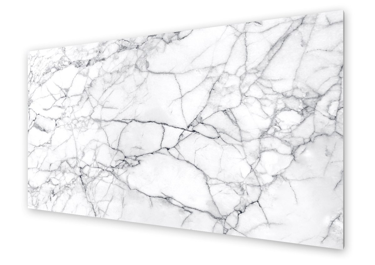 Panel kuchenny HOMEPRINT Marmur biały z pęknięciami 140x70 cm