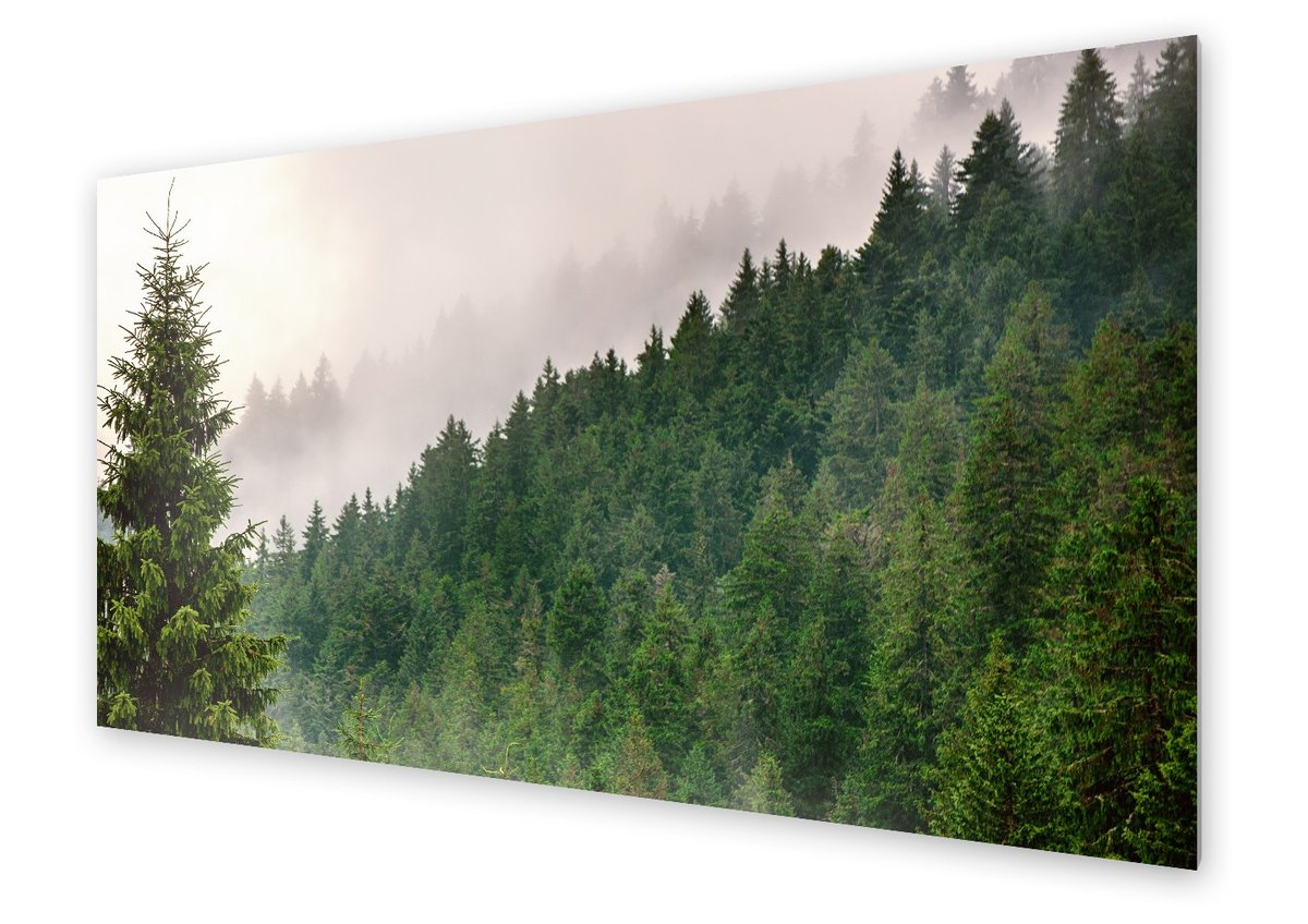 Panel kuchenny HOMEPRINT Mglisty górski krajobraz 140x70 cm