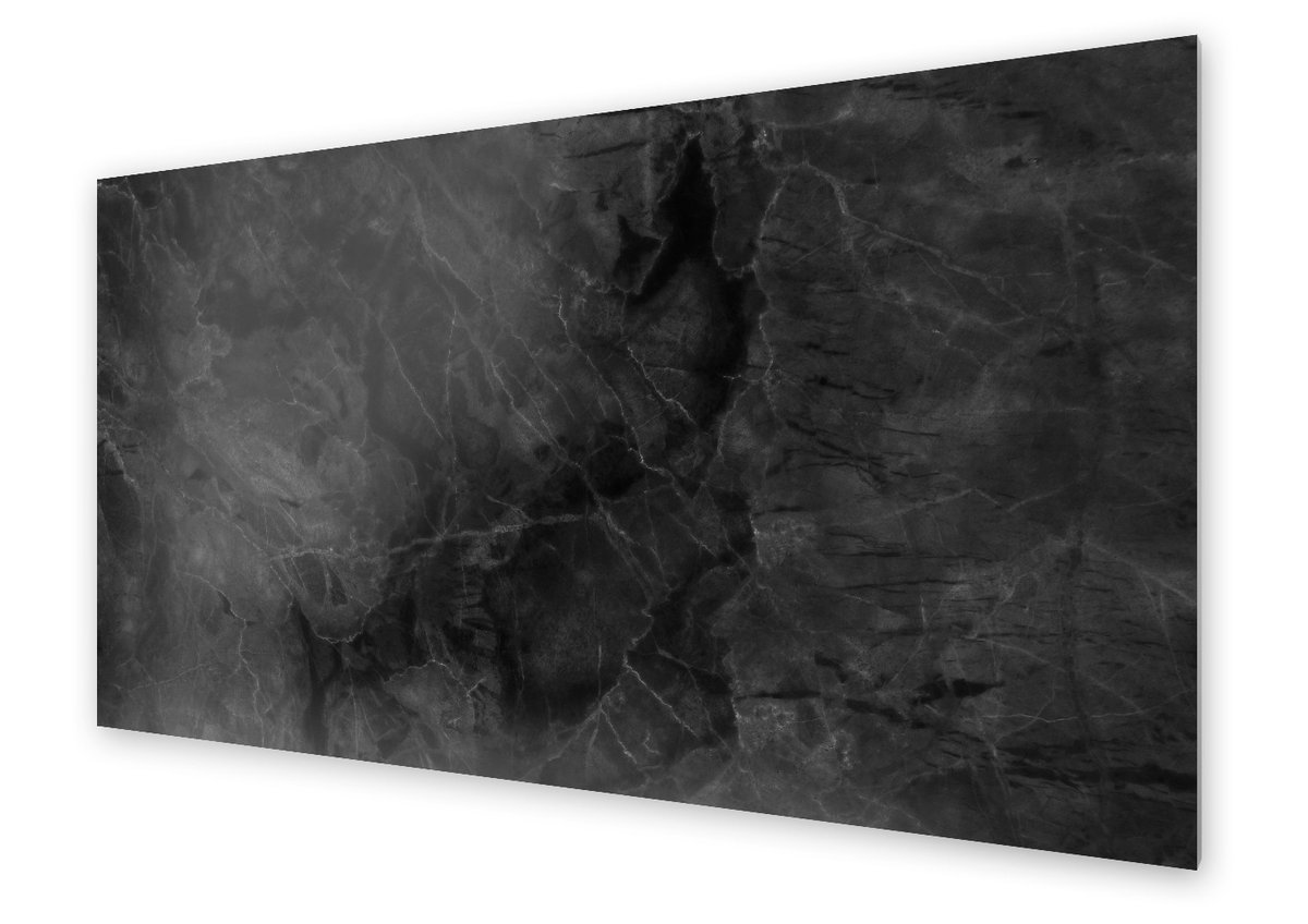 Panel kuchenny HOMEPRINT Ekskluzywny czarny marmur 125x50 cm