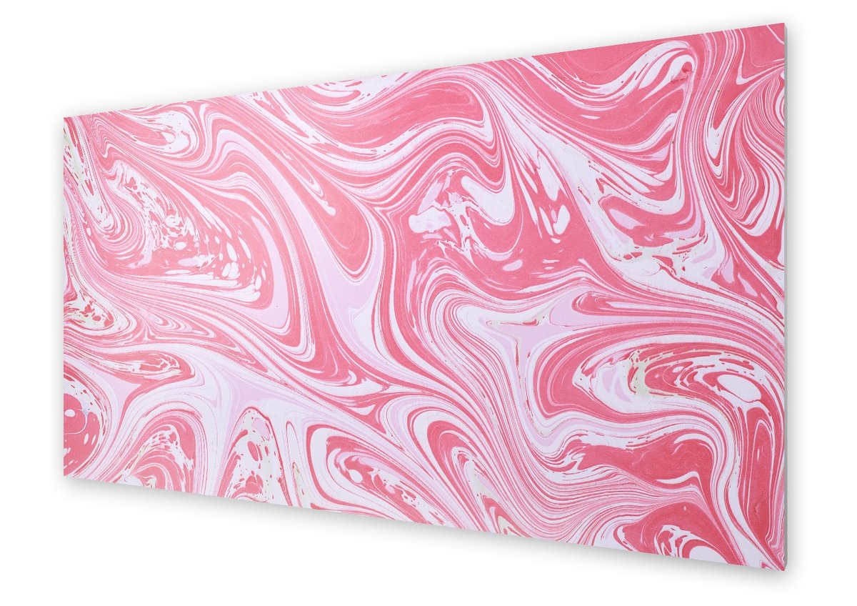 Panel kuchenny HOMEPRINT Oryginalny różowy marmur 100x50 cm