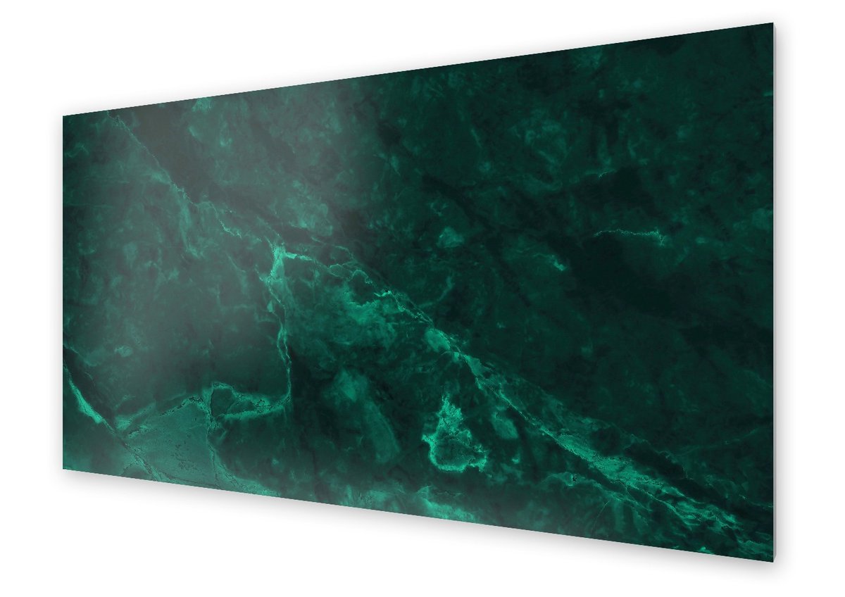 Panel kuchenny HOMEPRINT Naturalny zielony marmur 125x50 cm