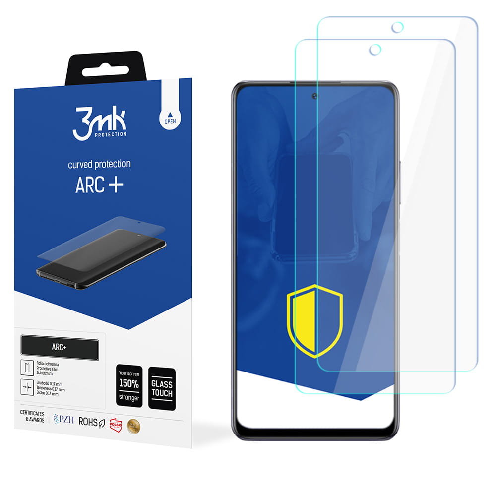 2x Folia na zaokrąglony ekran do do Infinix Note 10 Pro - 3mk ARC+