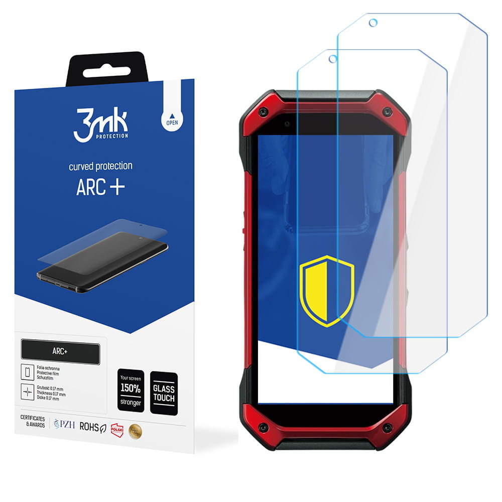 2x Folia na zaokrąglony ekran do do Kyocera Torque 5G - 3mk ARC+