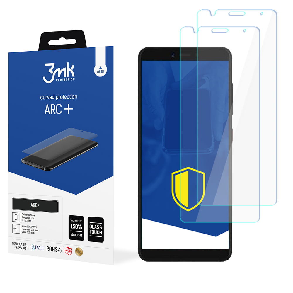2x Folia na zaokrąglony ekran do do ZTE Blade L210 - 3mk ARC+