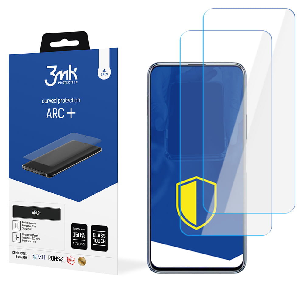 2x Folia na zaokrąglony ekran do do Huawei Enjoy 30 - 3mk ARC+