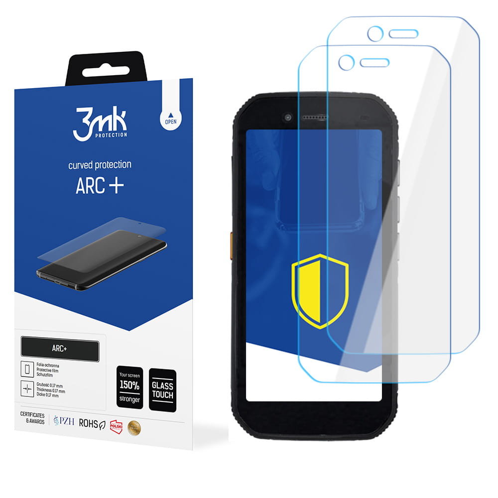 2x Folia na zaokrąglony ekran do do Caterpillar s42+ - 3mk ARC+