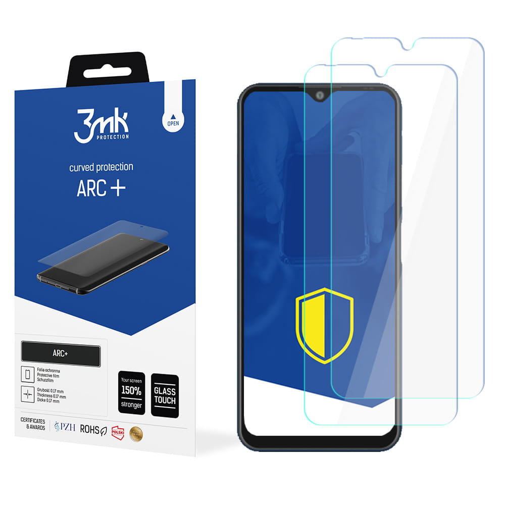 2x Folia na zaokrąglony ekran do do ZTE Blade V2020 Smart - 3mk ARC+