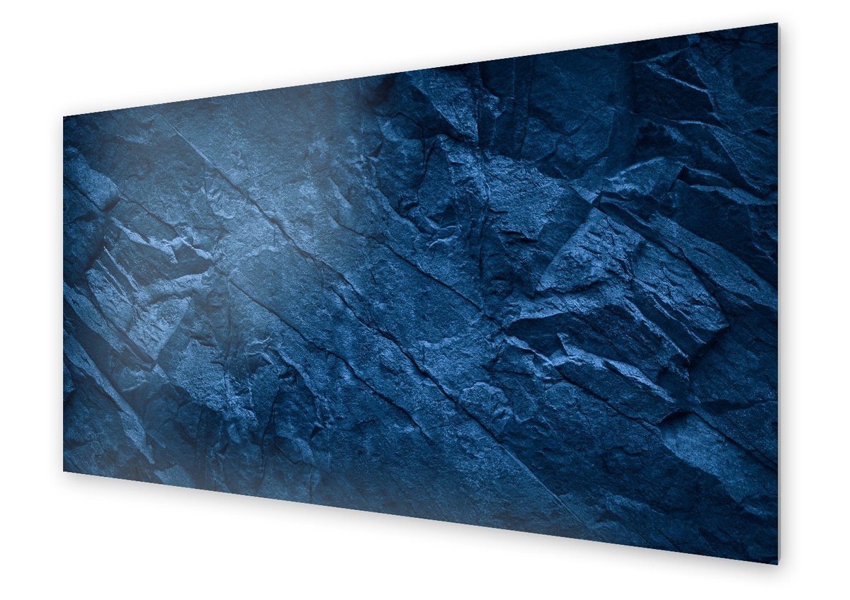 Panel kuchenny HOMEPRINT Niebieskie tło kamienia 125x50 cm