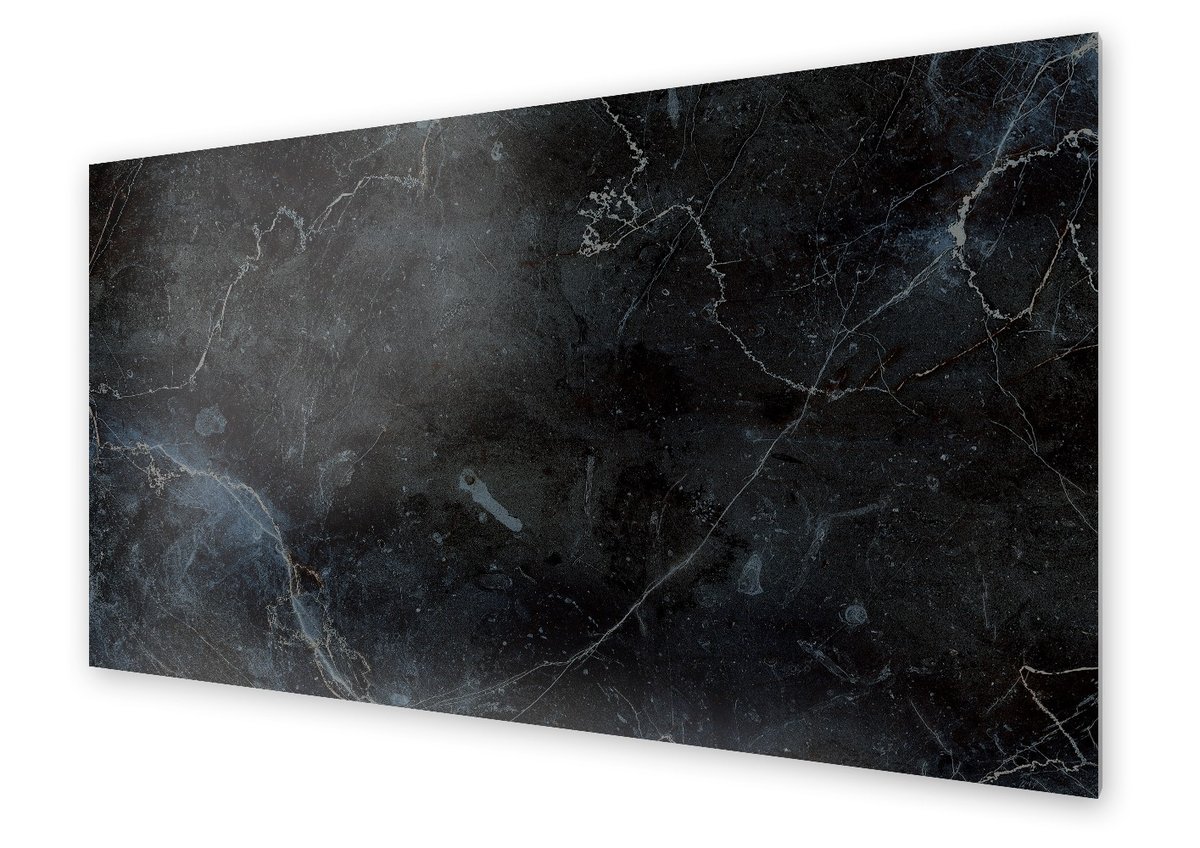Panel kuchenny HOMEPRINT Czarny marmur dekoracyjny 100x50 cm