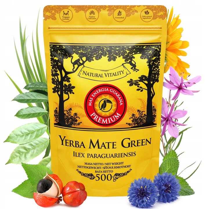 Mate Green Yerba Mate Guarana Premium 500 g