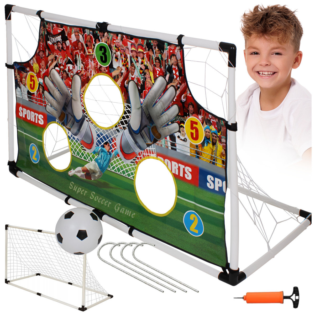 BRAMKA PIŁKARSKA TRENING CELNOŚCI STRZAŁÓW 119x71 U34