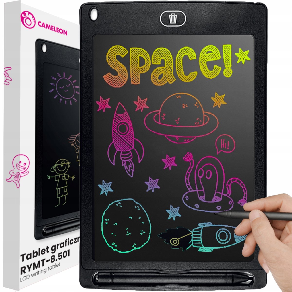 Tablet Graficzny Znikopis Do Rysowania Mulitkolor 8,5' Rymt-8.501