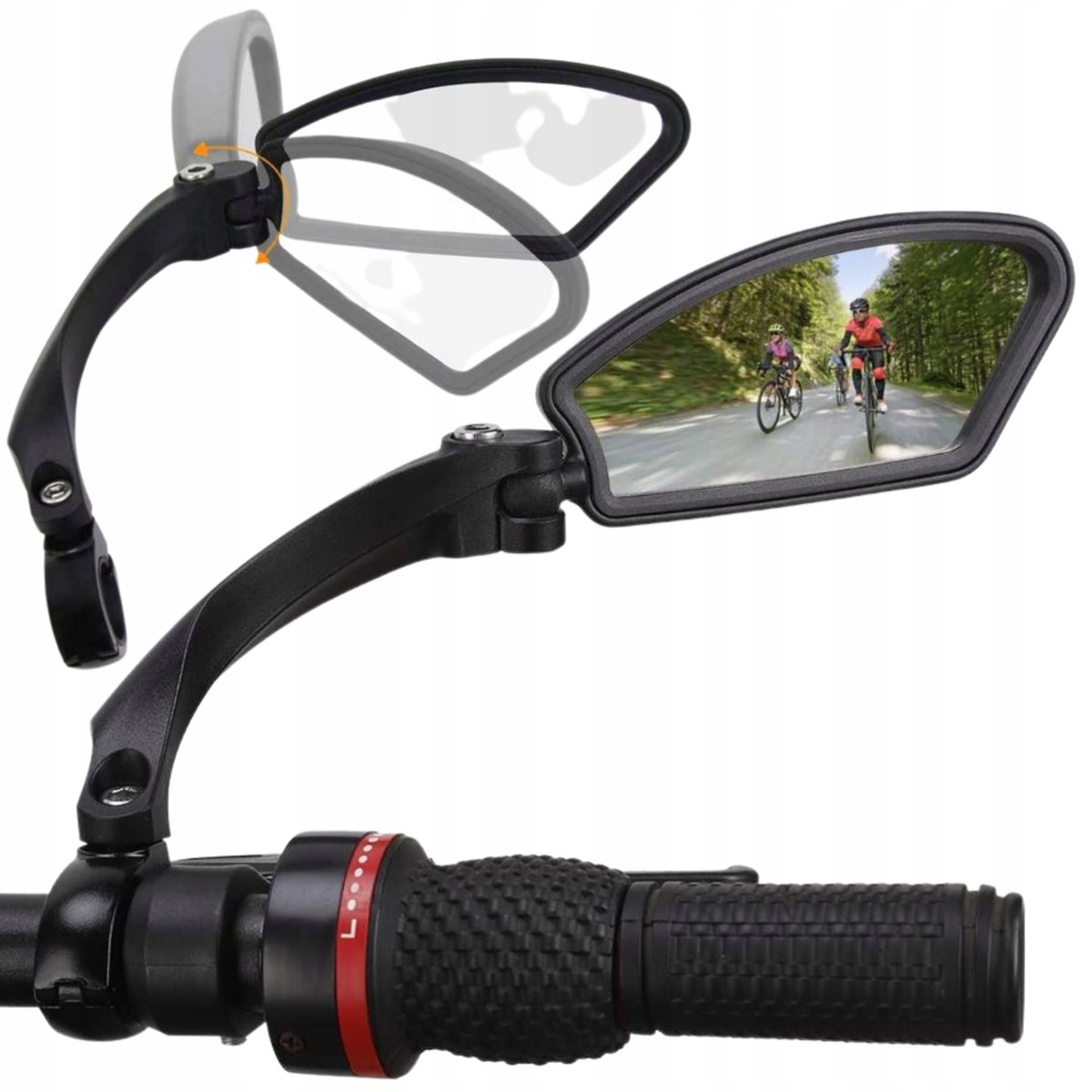 LUSTERKO PRAWE WSTECZNE REGULOWANE 360 DO ROWERU