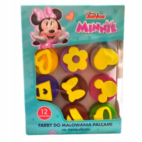 Farby Do Malowania Palcami Minnie 12 Kolorów