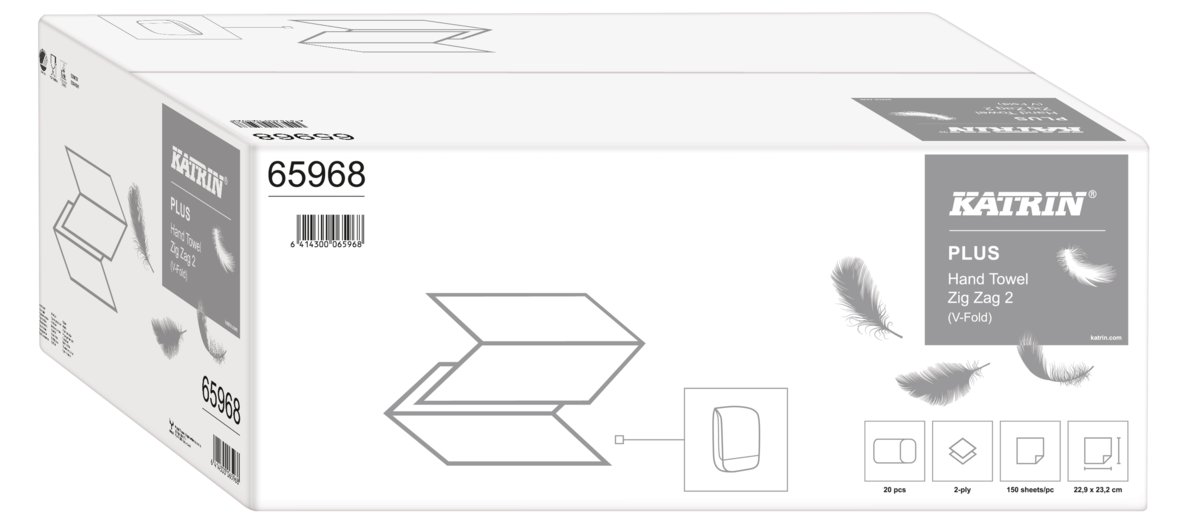 Katrin ręcznik papierowy ZZ Zig Zag 65968 20 bind