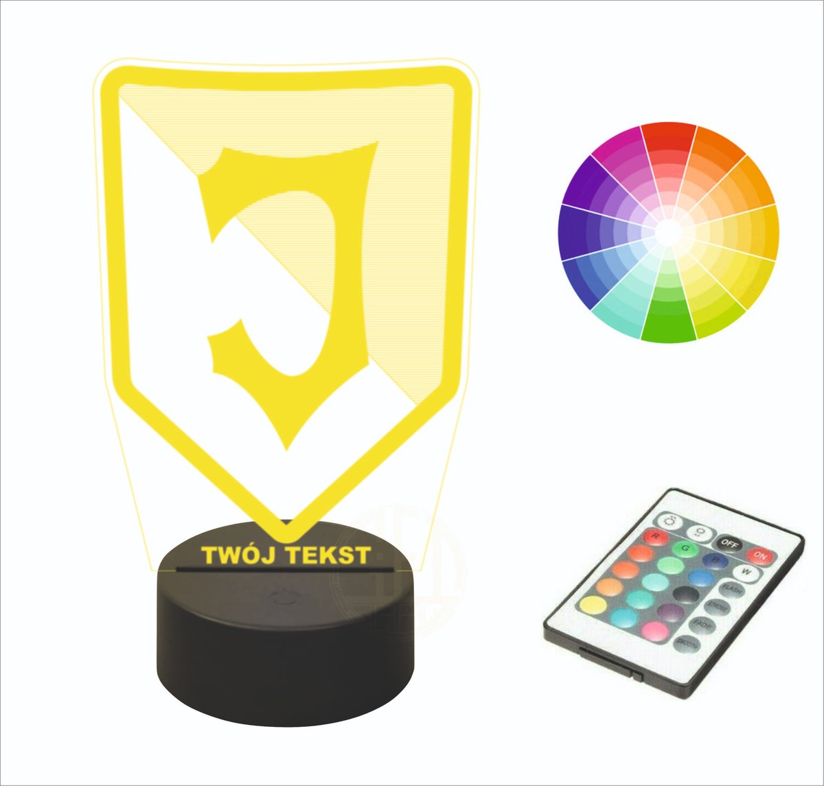 Lampka nocna na biurko JAGIELLONIA imię