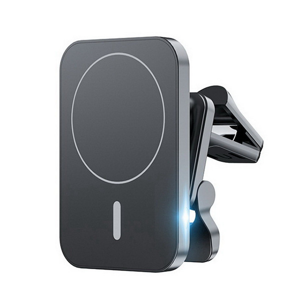Ładowarka samochodowa 15W bezprzewodowa magnetyczna uchwyt do MagSafe iPhone 12/13/14 (Black)