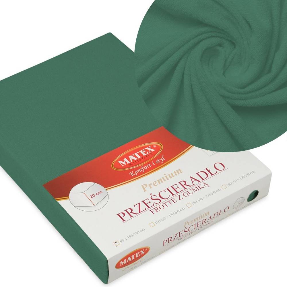 Prześcieradło 140 x 200 Frotte z Gumką PREMIUM 35