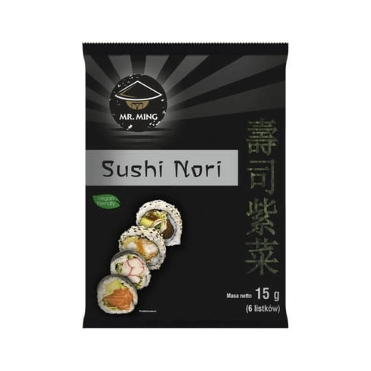 Algi Sushi Nori 15g  6 listków Mr.Ming
