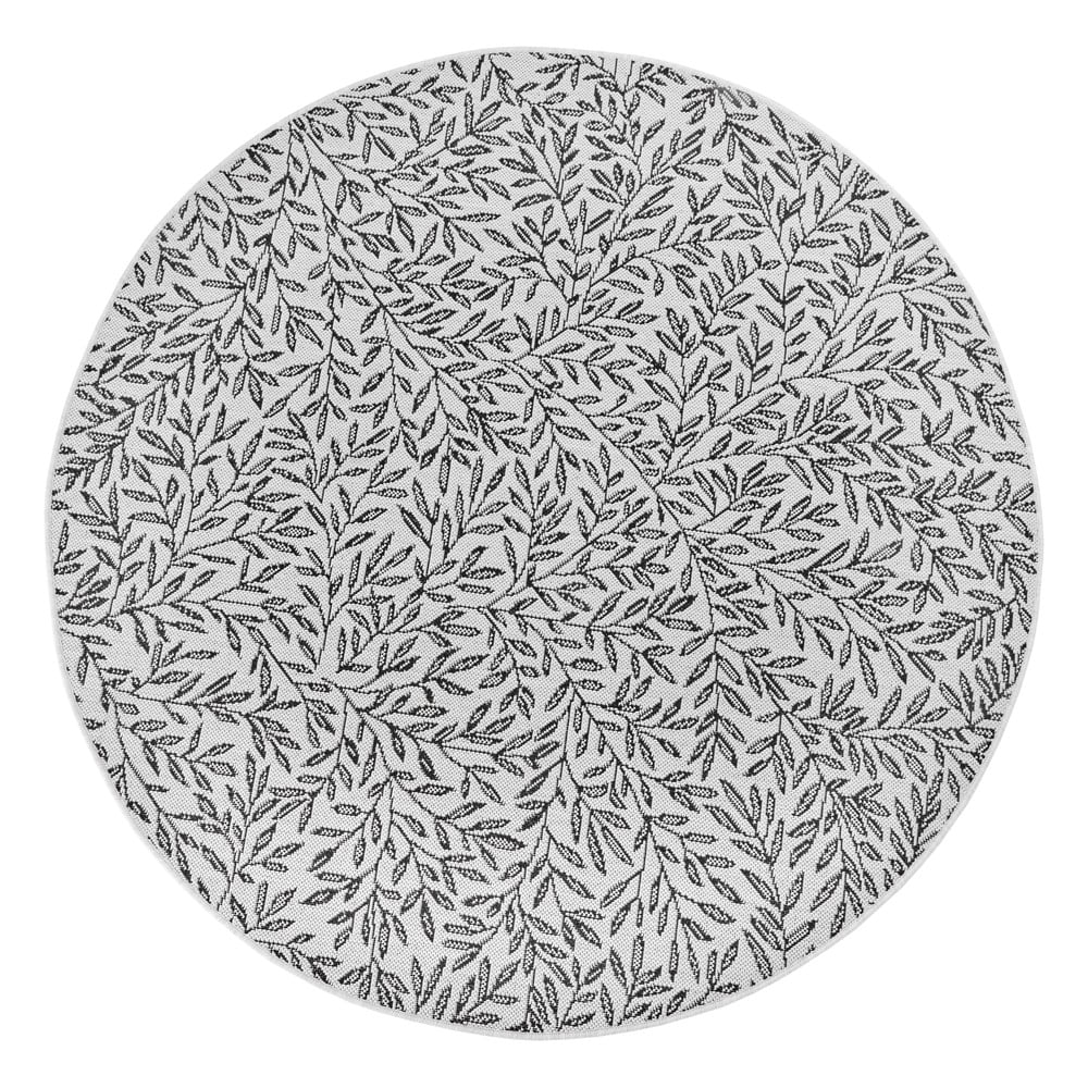 Czarno-biały okrągły dywan ø 120 cm Twig – Hanse Home