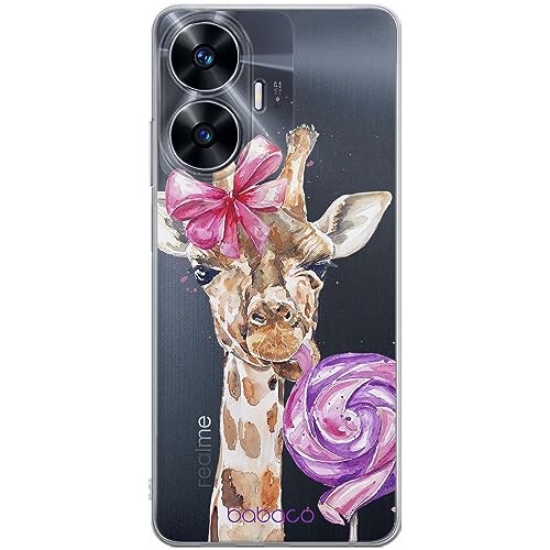 ERT GROUP etui na telefon Realme C55, case oryginalny i oficjalnie licencjonowany przez Babaco, wzór Giraffe 001, optymalnie dopasowane, plecki z TPU częściowo przeźroczyste