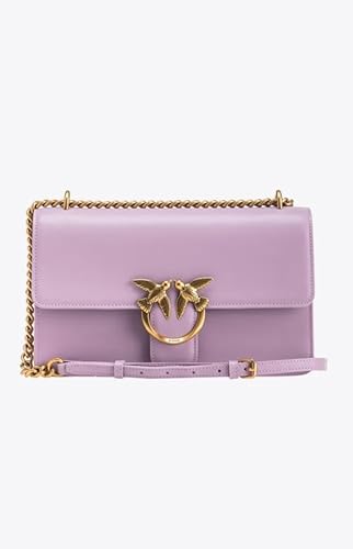 Pinko Love One Classic Dc Cielęce, Kobieta Torba, Y48q_tulipan Fioletowo-antque Gold