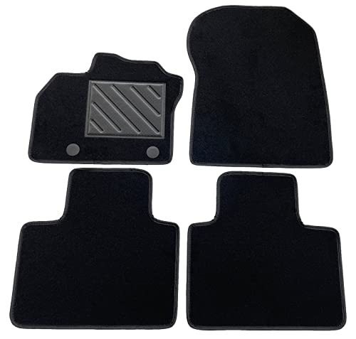 Dywaniki do Renault Zoe od 2013 roku, dostosowane, antypoślizgowe, ze wzmocnioną gumą zatrzaskową, guziki mocujące