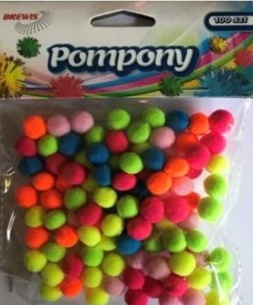 POMPONY 10MM 100SZT