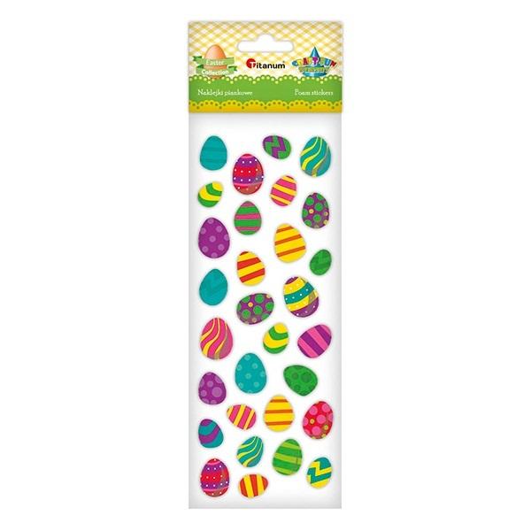 NAKLEJKI PIANKOWE PISANKI MIX 30SZT. -