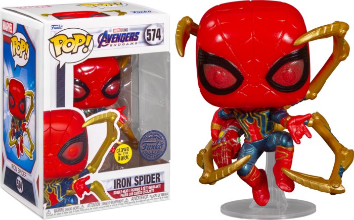 Iron Spider GITD - Avengers Endgame - Funko POP #574