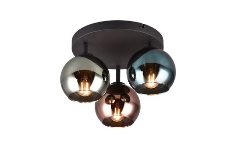 Sheldon lampa sufitowa 3xE14 czarna R61303017