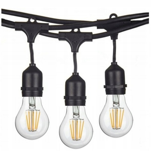 Girlanda Ogrodowa Sznur 50m E27 Led 5W Ciepłe