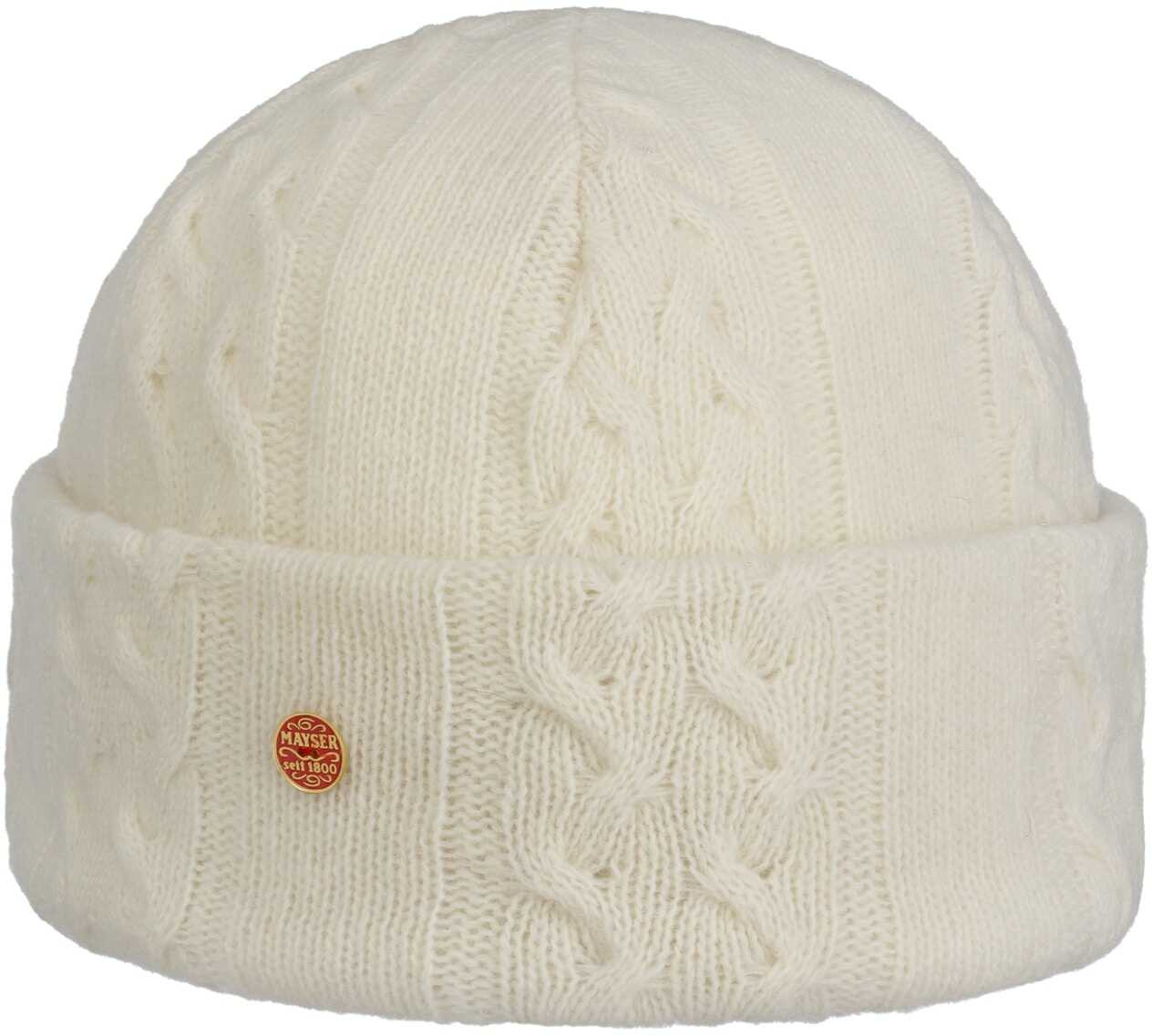 Czapka Beanie Joyce by Mayser, kremowobiały, One Size